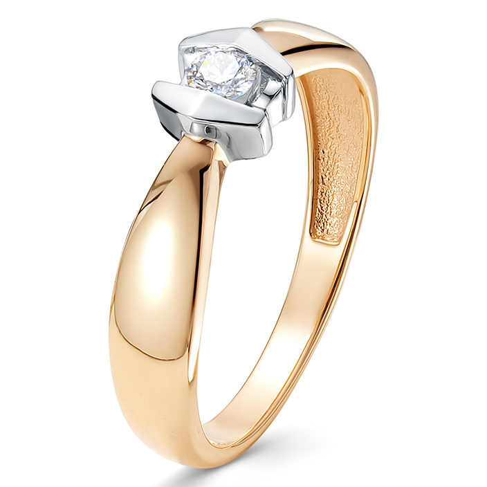 Кольцо, золото, бриллиант, 3795-110
